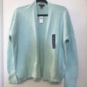 Turquoise 100% cotton cardigan